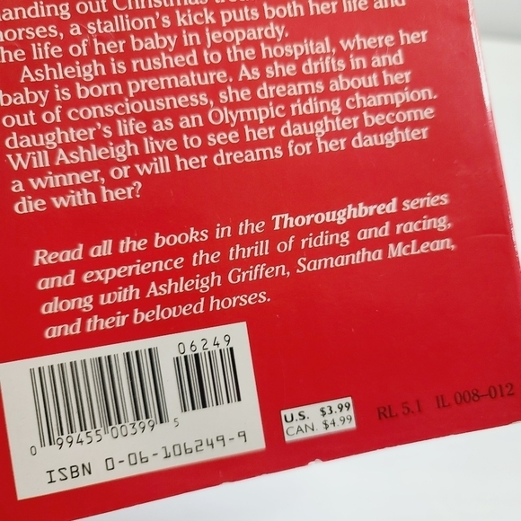 Vintage 90s Thoroughbred Super Edition Ashleigh's Christmas Miracle - Picture 5 of 8